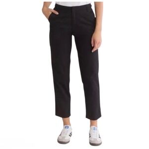 NWT Volcom So Chickie High Rise Cropped Pants Black Womens 24 25